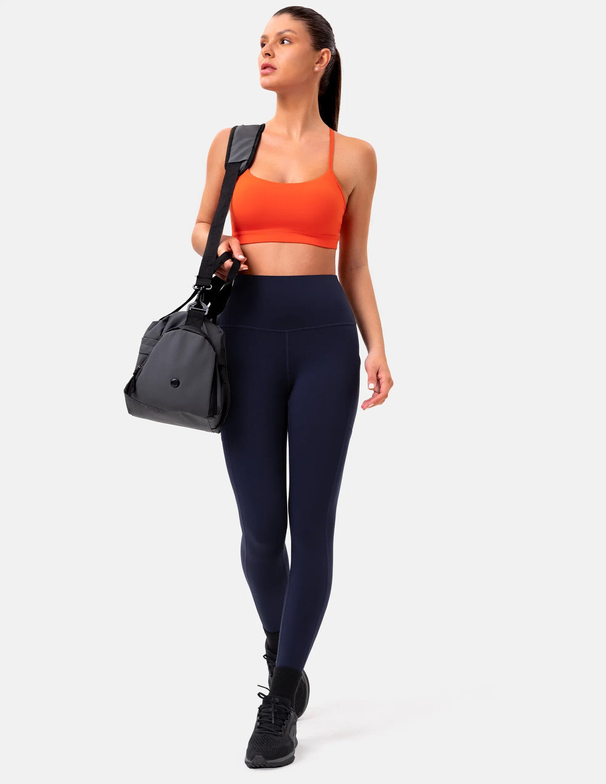 Essential High Waisted 25" Legging w/ Pockets — Navy