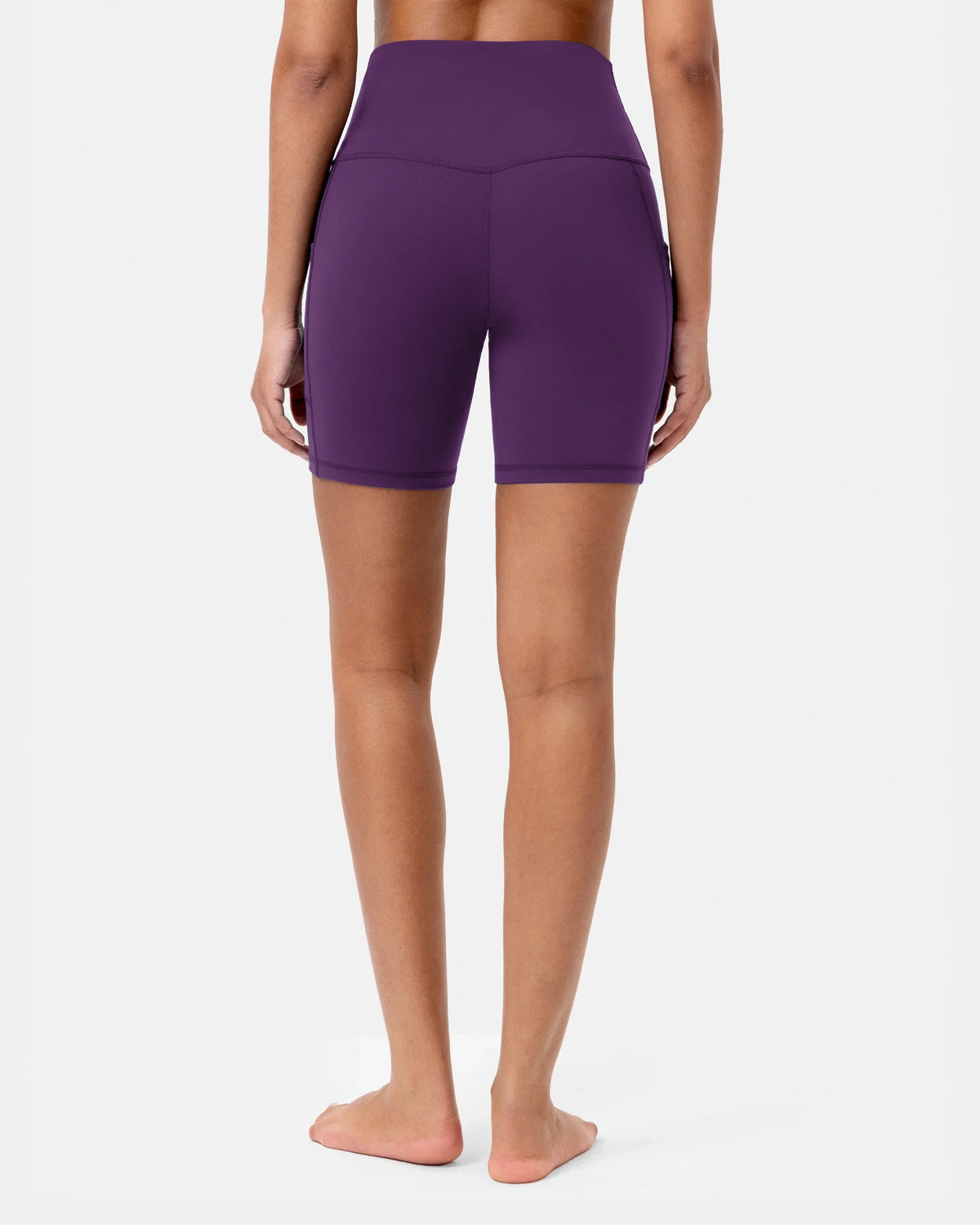 Essential High Waisted 6" Sports Short w/ Pockets — Deep Violet