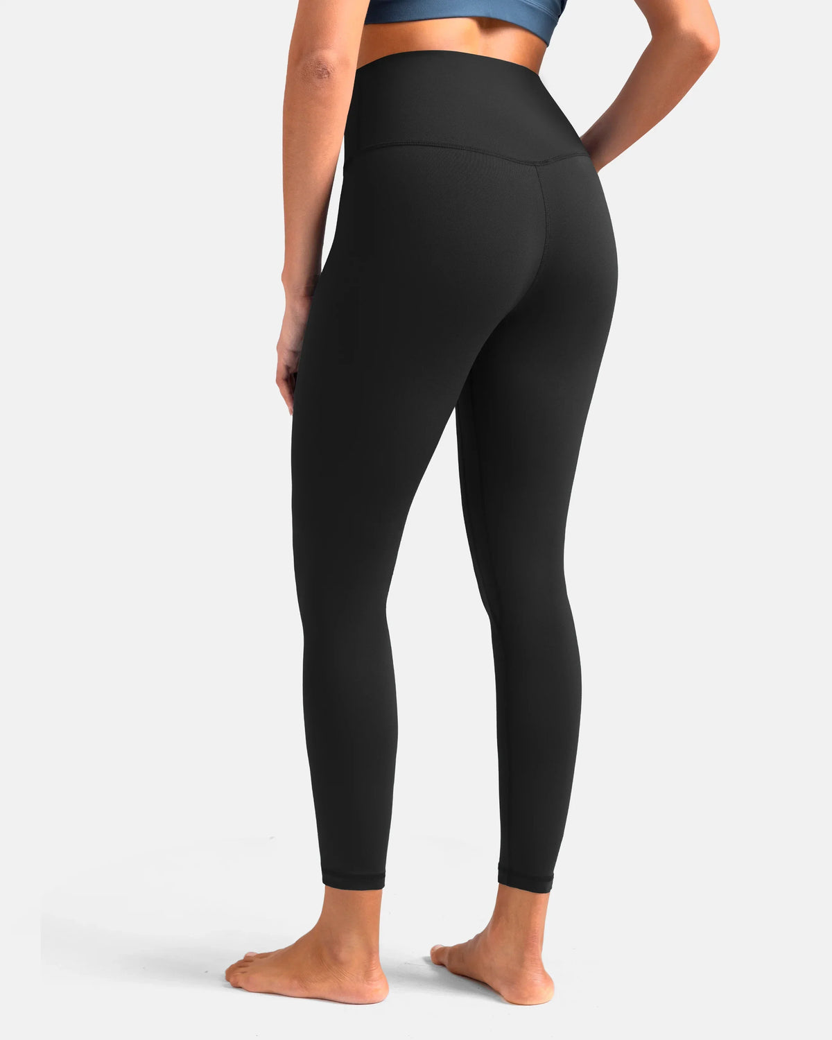 Essential High Waisted 7/8 Sports Legging — Black