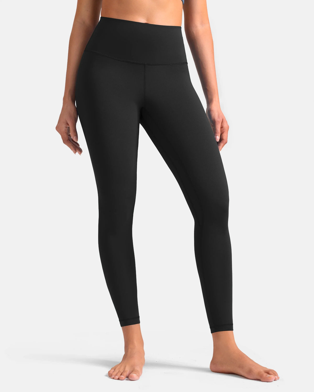 Essential High Waisted 7/8 Sports Legging — Black